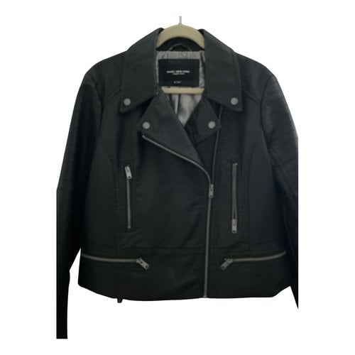 Pre-owned Andrew Marc Vegan Leather Jacket In Black