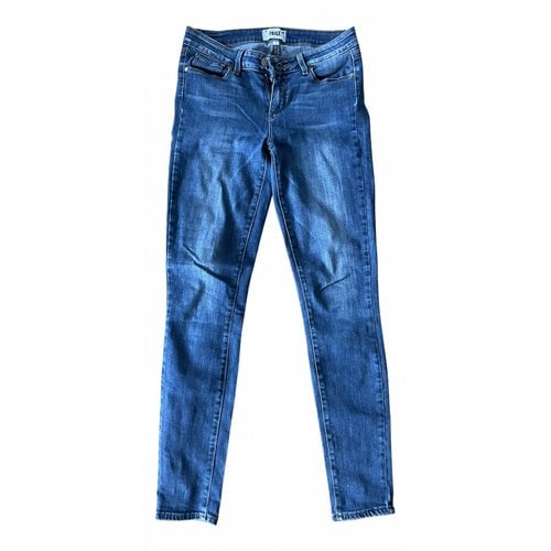 Pre-owned Paige Slim Jeans In Blue
