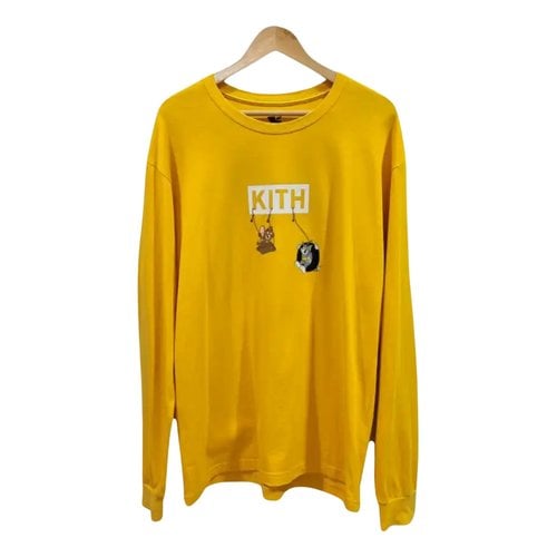 Pre-owned Kith Sweatshirt In Yellow