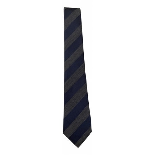 Pre-owned Brunello Cucinelli Silk Tie In Blue