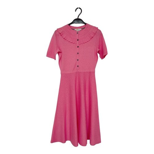 Pre-owned Boden Pony-style Calfskin Dress In Pink