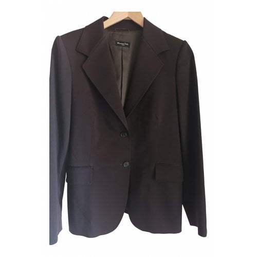Pre-owned Massimo Dutti Wool Blazer In Brown