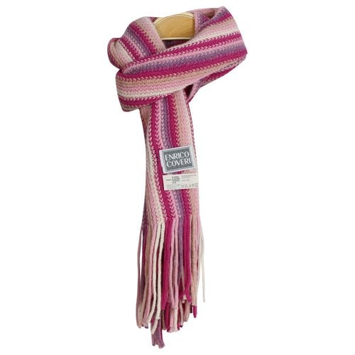 Pre-owned Enrico Coveri Wool Scarf In Pink