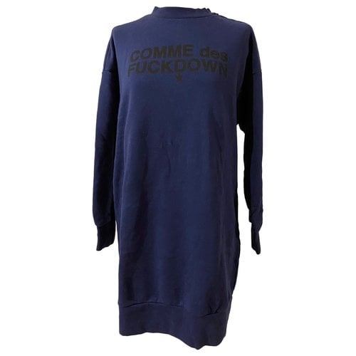 Pre-owned Comme Des Fuckdown Mini Dress In Blue