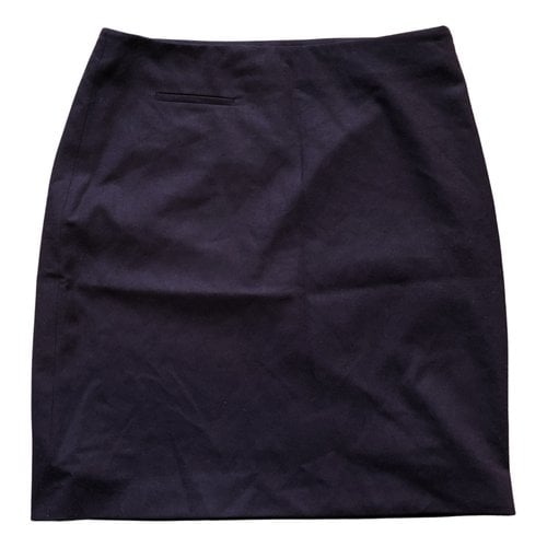 Pre-owned Jil Sander Wool Mini Skirt In Purple