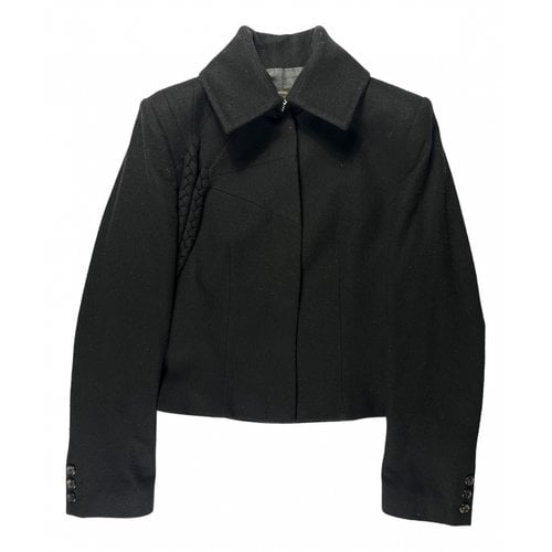 Pre-owned Alexander Mcqueen Linen Short Vest In Black