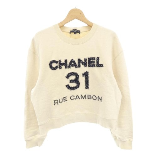 Pre-owned Chanel Sweatshirt In Beige