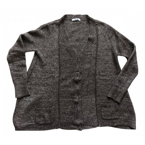 Pre-owned Liujo Wool Cardigan In Grey