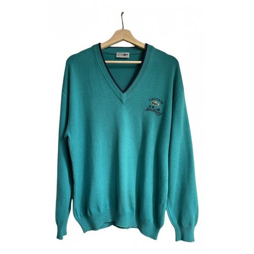 Pre-owned Lacoste Pull In Turquoise
