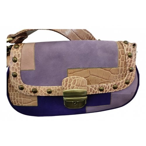 Pre-owned Le Silla Leather Handbag In Purple