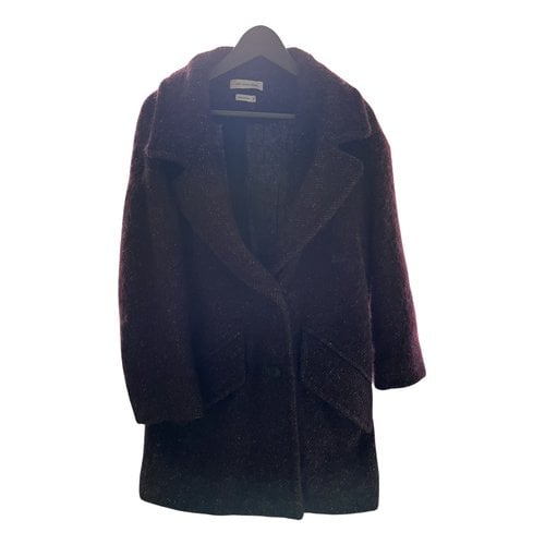Pre-owned Isabel Marant Étoile Wool Coat In Burgundy