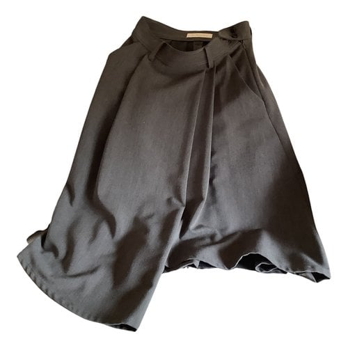 Pre-owned Jeckerson Wool Mid-length Skirt In Grey
