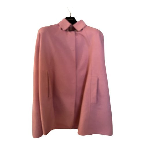 Pre-owned Versace Cashmere Coat In Pink