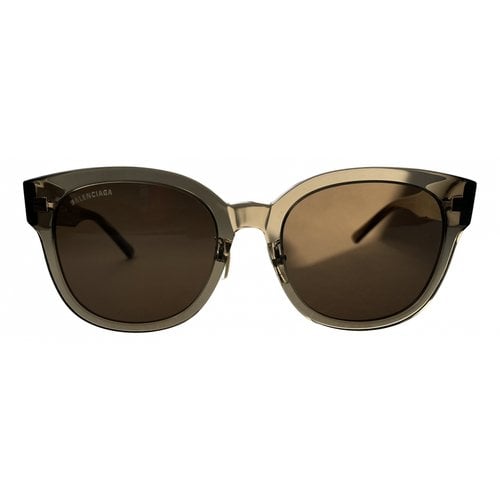 Pre-owned Balenciaga Sunglasses In Beige