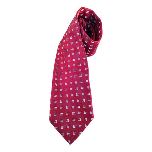 Pre-owned Emporio Armani Silk Tie In Red