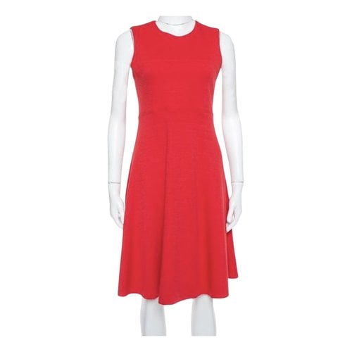 Pre-owned Joseph Wool Mid-length Dress In Red