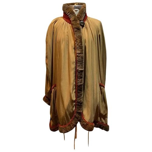 Pre-owned Fendi Silk Coat In Brown