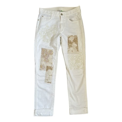 Pre-owned Stella Mccartney Boyfriend Jeans In White