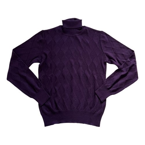 Pre-owned Tonello Wool Pull In Purple