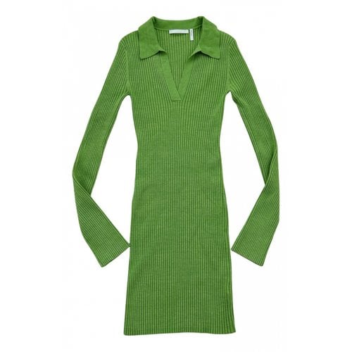 Pre-owned Helmut Lang Mini Dress In Green