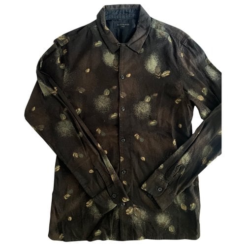 Pre-owned Allsaints Shirt In Brown