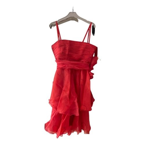 Pre-owned Roberto Verino Silk Dress In Red