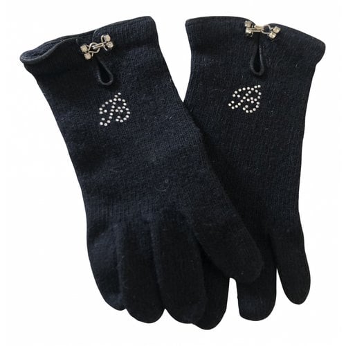 Pre-owned Blumarine Wool Gloves In Black
