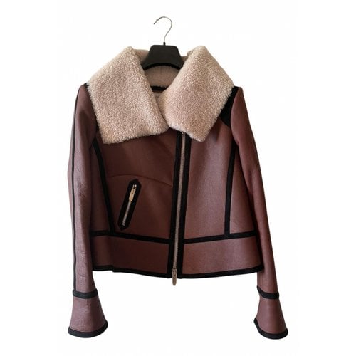 Pre-owned Temperley London Leather Jacket In Brown