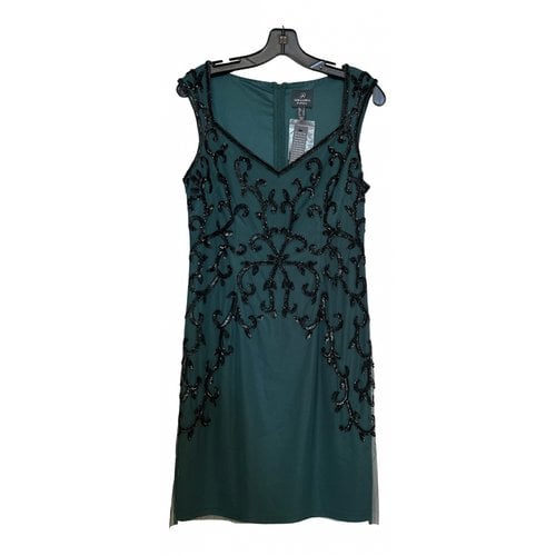 Pre-owned Adrianna Papell Silk Mid-length Dress In Green