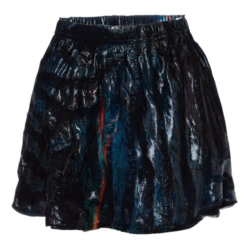 Pre-owned Iro Silk Mini Skirt In Metallic