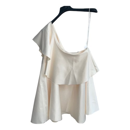 Pre-owned Solace London Blouse In Beige
