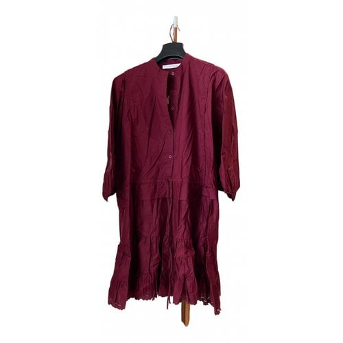 Pre-owned See By Chloé Mini Dress In Burgundy