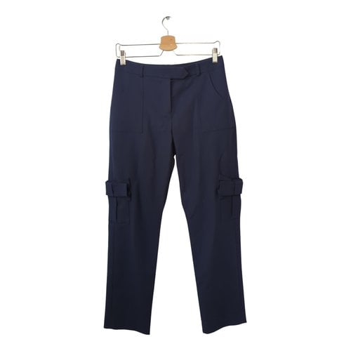 Pre-owned Anne Fontaine Trousers In Blue