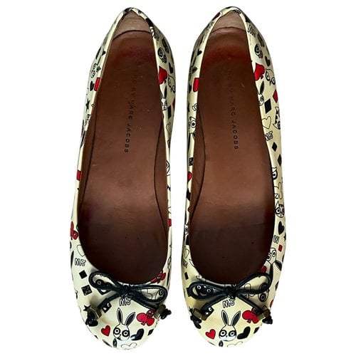 Pre-owned Marc By Marc Jacobs Leather Flat In Multicolour