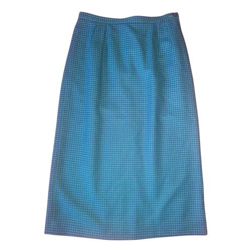 Pre-owned Valentino Wool Mid-length Skirt In Multicolour