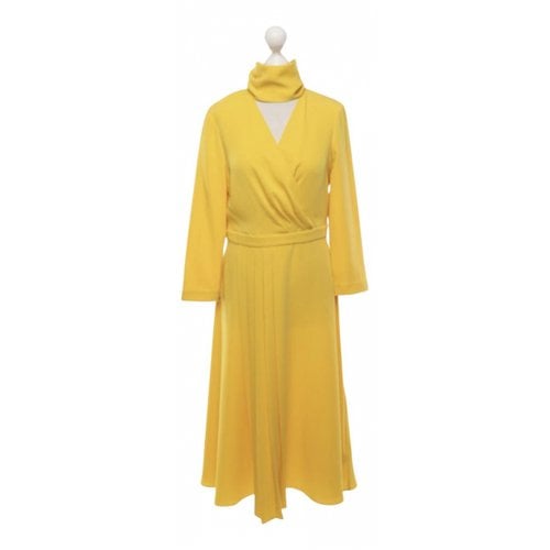 Pre-owned Ted Baker Mid-length Dress In Yellow