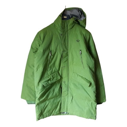 Pre-owned Fred Perry Parka In Green
