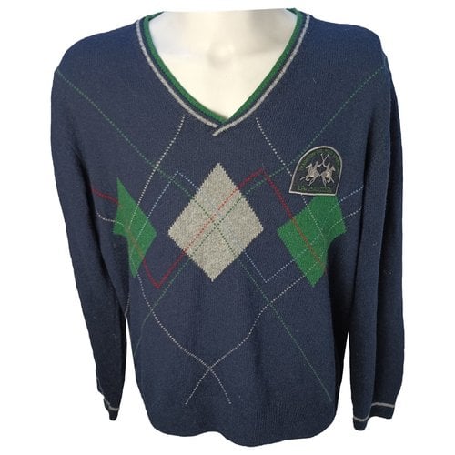 Pre-owned La Martina Wool Pull In Blue