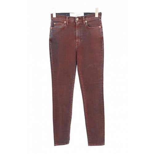 Pre-owned Iro Jeans In Burgundy