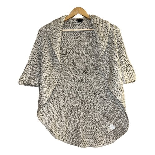 Pre-owned Theory Linen Cardigan In Beige