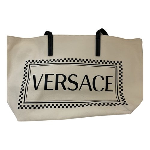 Pre-owned Versace Handbag In White