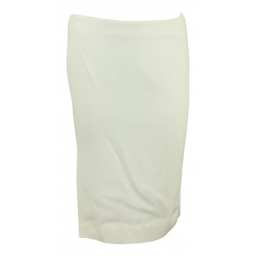 Pre-owned Alexander Mcqueen Mid-length Skirt In Ecru
