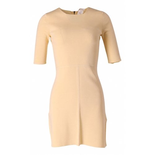 Pre-owned Chloé Mini Dress In Yellow