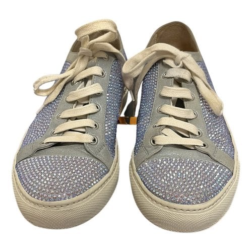 Pre-owned Le Silla Leather Trainers In Blue