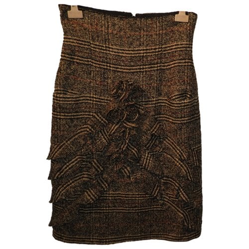 Pre-owned Sonia Rykiel Wool Mid-length Skirt In Brown