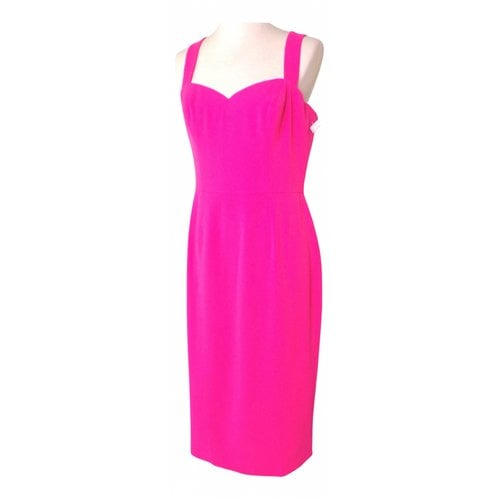 Pre-owned Dress The Population Mid-length Dress In Pink