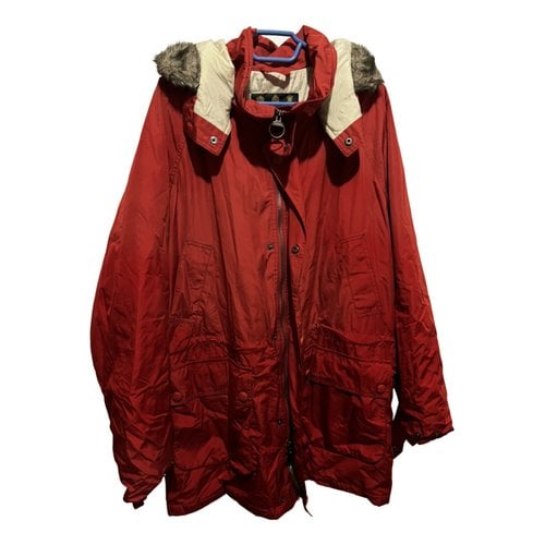 Pre-owned Barbour Parka In Red