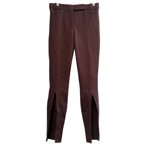Pre-owned Attico Trousers In Brown