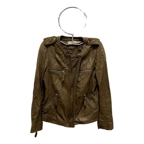 Pre-owned Isabel Marant Étoile Leather Biker Jacket In Brown