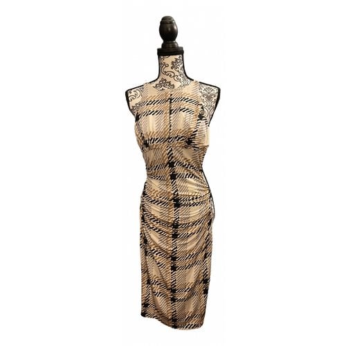 Pre-owned Gio' Guerreri Mid-length Dress In Beige